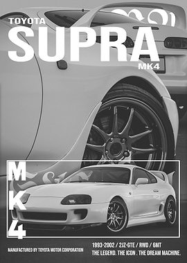 Toyota Supra MK4 Poster