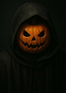 Hooded Pumpkin Head