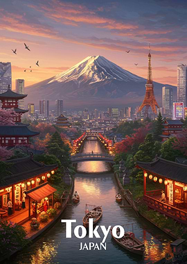 Tokyo, Japan: Scenic Cityscape