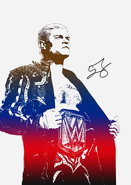 Cody Rhodes WWE Champion Art