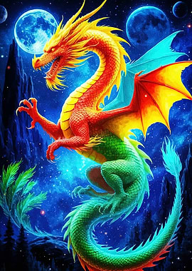 Dragon Fantasy Landscape