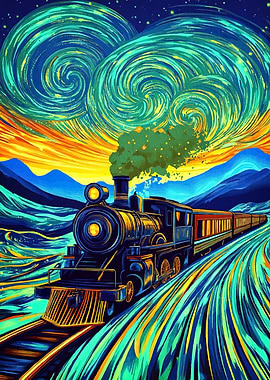 Starry Night Train Ride