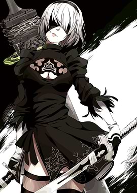 2B Nier Automata Anime Girl