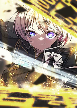 Anime Girl with Glowing Eyes