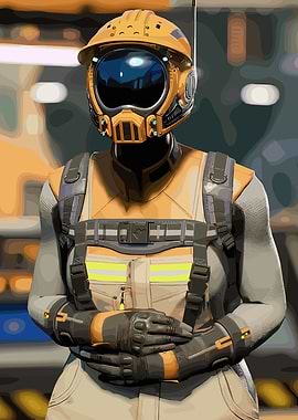 Satisfactory Game Character Portrait