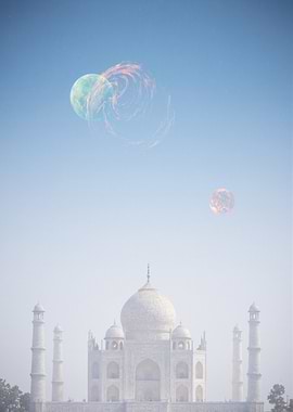 Taj Mahal with Planets