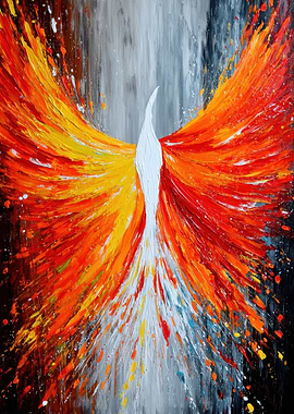 Abstract Phoenix Painting