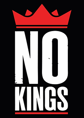 No Kings Graphic with Crown