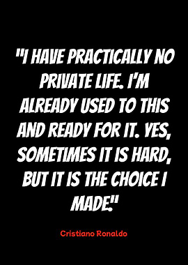 cristiano ronaldo quote on black background