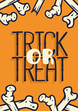 Trick or Treat Halloween Illustration