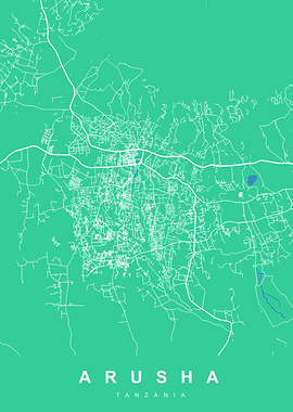 Arusha, Tanzania City Map