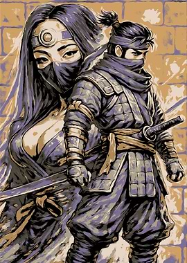 Ninja Duo Illustration