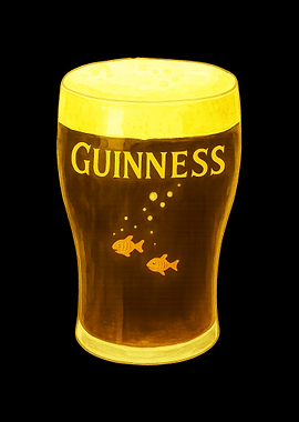 Guinness Pint with Fish