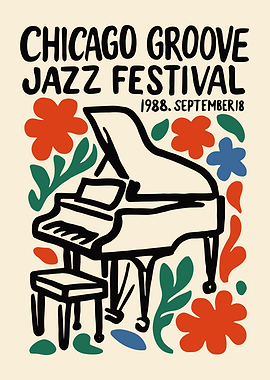 Chicago Groove Jazz Festival Poster