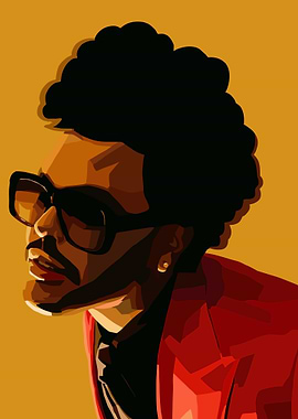 The Weeknd Portrait Digital Art