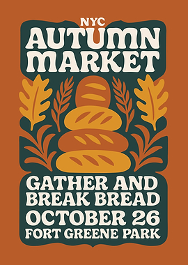 NYC Autumn Market Poster