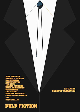 Pulp Fiction Minimalist Movie Poster