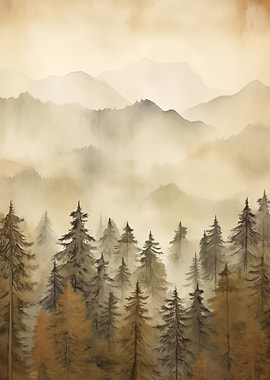 Mountain Forest Landscape