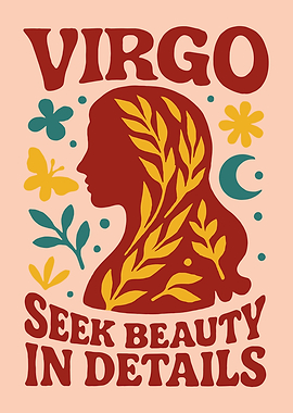 Virgo Zodiac Sign Art Print