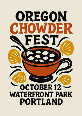 Oregon Chowder Fest Poster