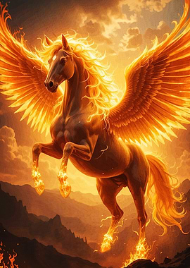 Fiery Pegasus Rising