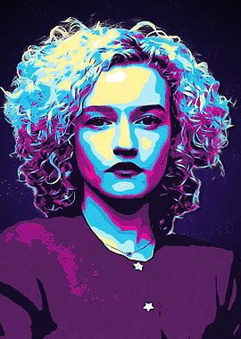 Julia Garner Pop Art Portrait