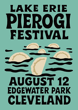 Lake Erie Pierogi Festival Poster