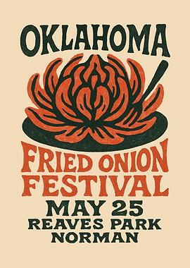 Oklahoma Fried Onion Festival Poster