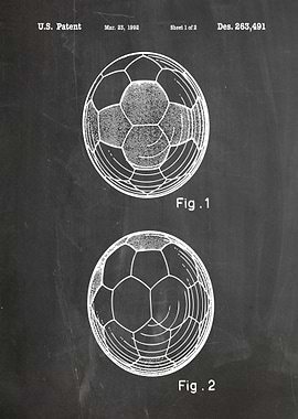 Soccer Ball Patent Blueprint
