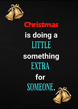 Christmas Bells and Inspirational Quote