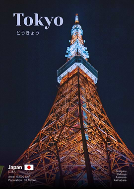 Tokyo Tower at Night