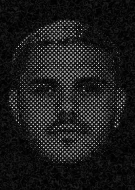 Abstract Portrait in Black and White