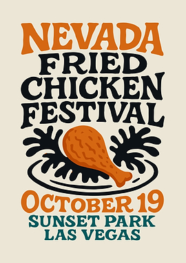Nevada Fried Chicken Festival Poster