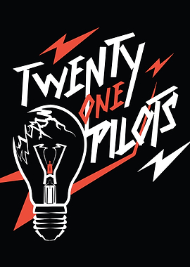 Twenty One Pilots Lightbulb Graphic
