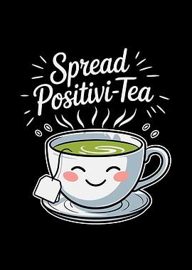 Spread Positivi-Tea Cute Cartoon