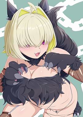 Anime Girl with Wolf Features