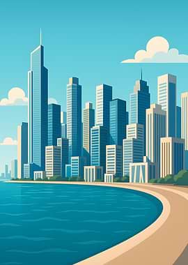 Cityscape by the Water