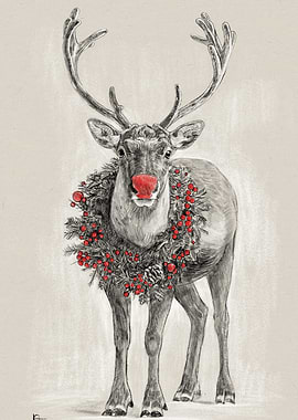 Rudolph the Red-Nosed Reindeer Drawing