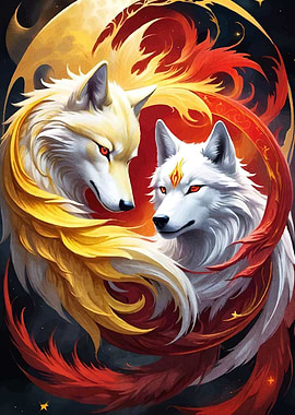 Wolves Fire Light