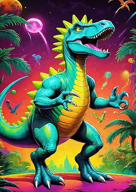 Dinosaur Fantasy Landscape