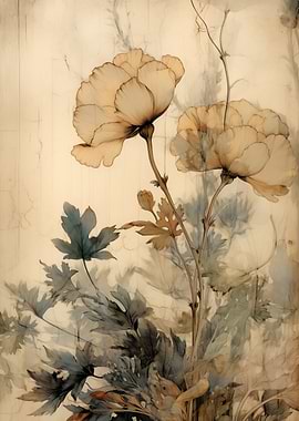 Floral Art Vintage Flowers