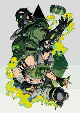 Apex Legends: Caustic and Octane Artwork