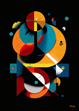 Geometric Orbit – Modern Abstract in Motion
