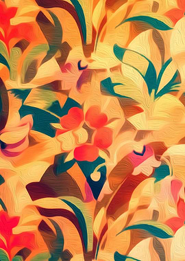 Bright Light Floral Botanical Garden Fine Art