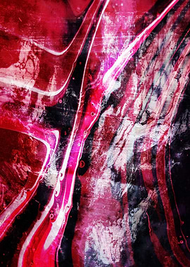 Abstract Red and Black Swirls