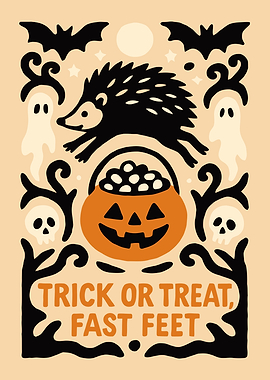 Halloween Hedgehog Trick or Treat