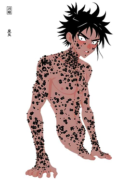 Character Covered in Symbols