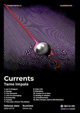 Tame Impala - Currents Album Cover