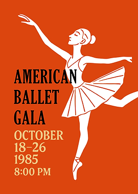 American Ballet Gala 1985 Poster