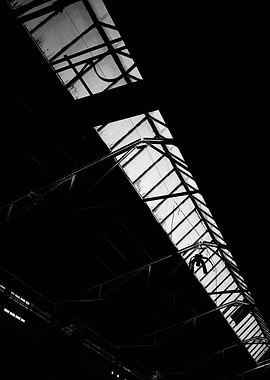 Black and White Skylight Architecture